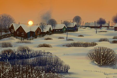 Художник болотов александр зимний город