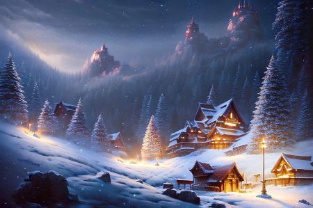 Новогодние пейзажи