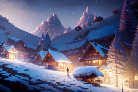 Новогодние пейзажи