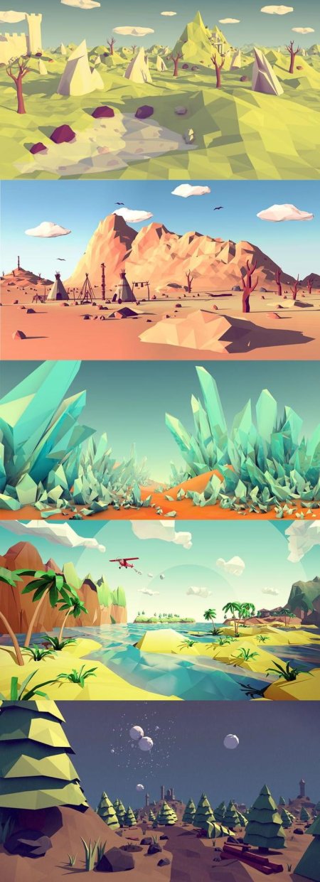 Мультяшная пустыня