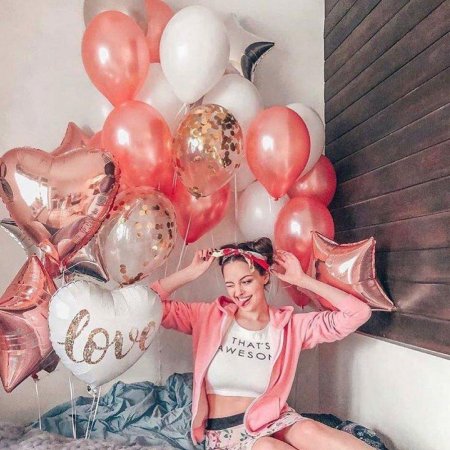 Фотосессия с воздушными шарами