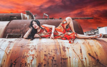 Девушка фон