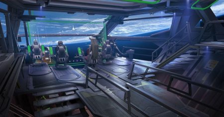 Космический корабль внутри фантастика