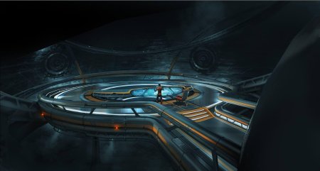 Капитанский мостик космического корабля будущего