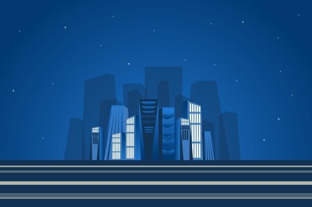 Ночной городской пейзаж