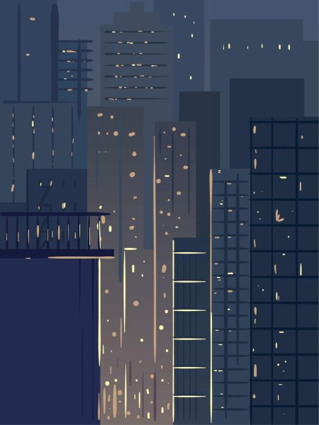 Небоскреб ночью