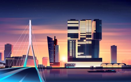 Современный город фон