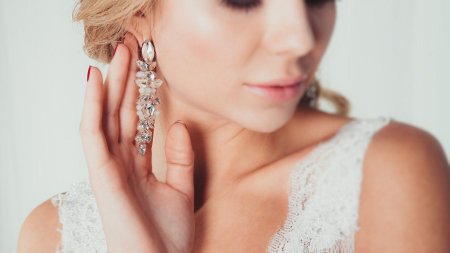 Свадебные серьги