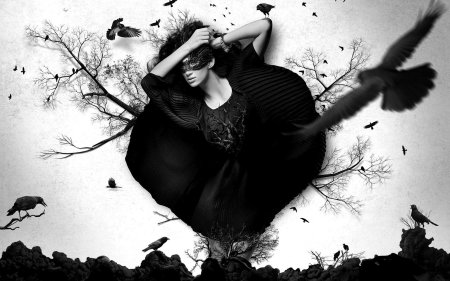 Девушка птица