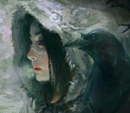 Девушка ворон