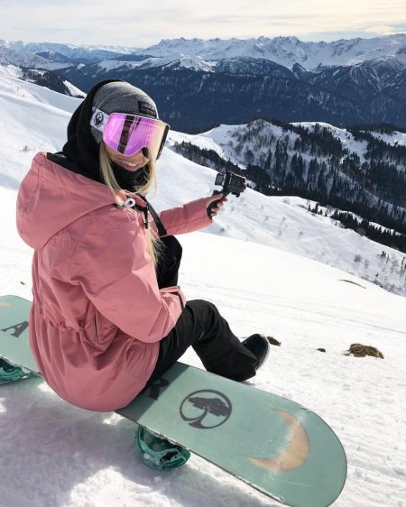 Девушки на сноубордах