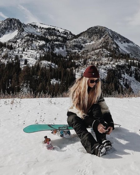 Сноуборд девушка