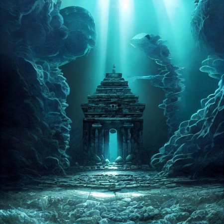 Underwater temple