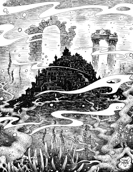Атлантида иллюстрации