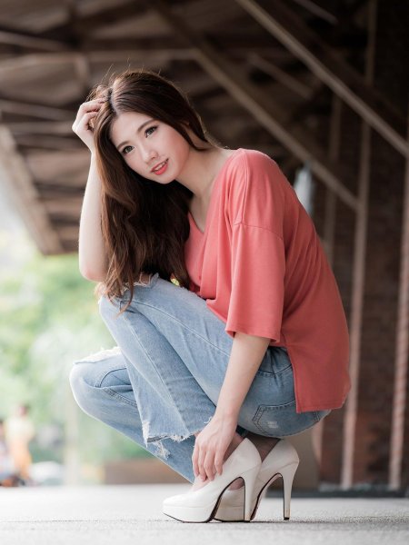 Азиатские девушки туфлях