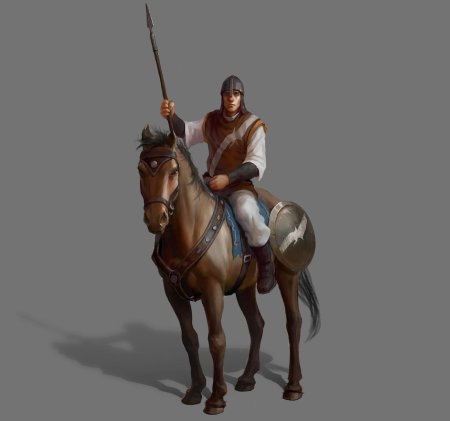 Солдаты средневековья копейщик