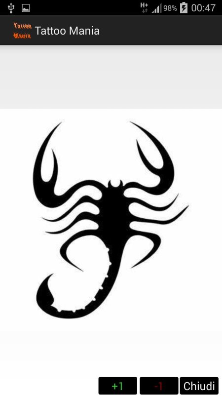 Эскиз тату скорпион