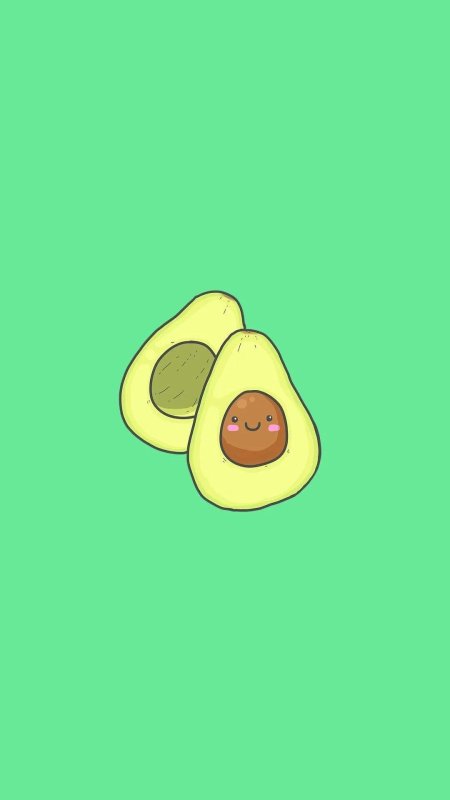 Авокадо мультяшное