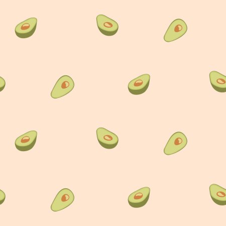 Авокадо мультяшное