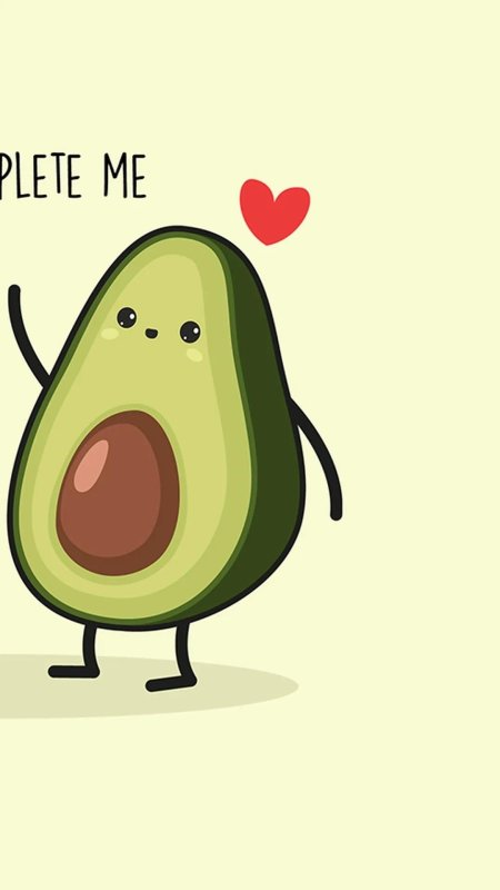 Авокадо мультяшное