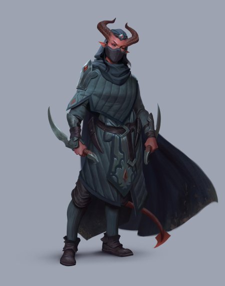 Тифлинг днд арт