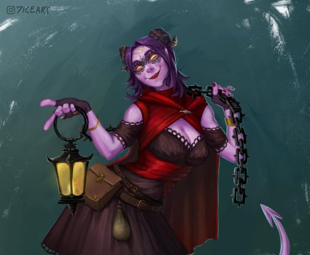 Тифлинг некромант