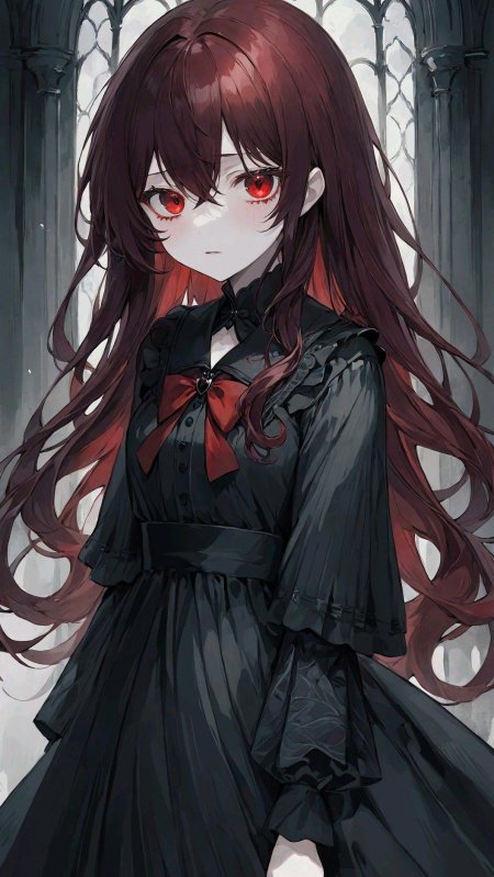 Вампир аниме девушка