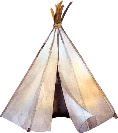 Шалаш рисунок для детей