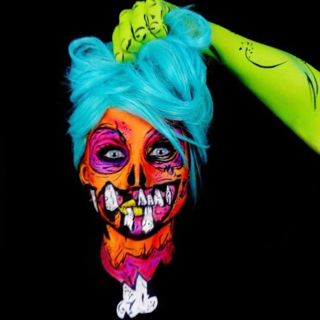 Макияж на хэллоуин зомби