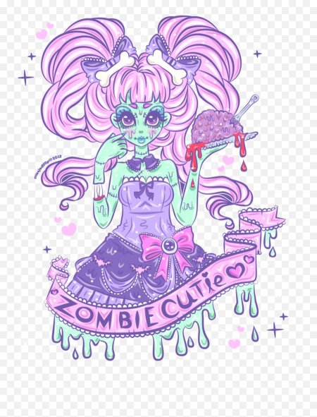 Милый зомби арт