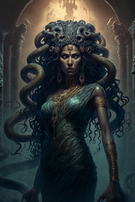 Королева медуза арт