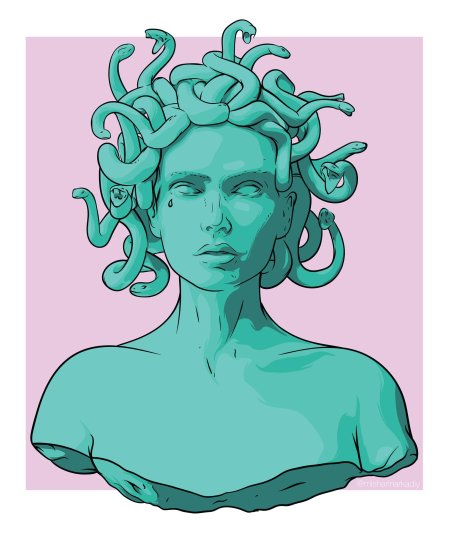 Скульптура медузы горгоны