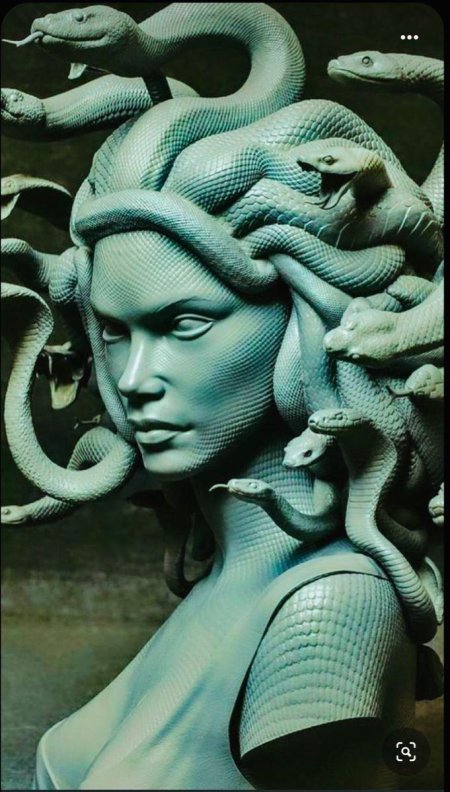 Медуза горгона скульптура
