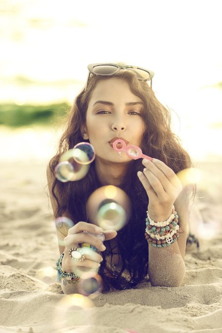 Фотосет с мыльными пузырями