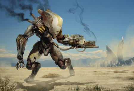 Боевой робот арт