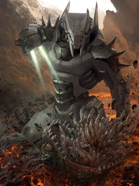 Sci fi киборг демон