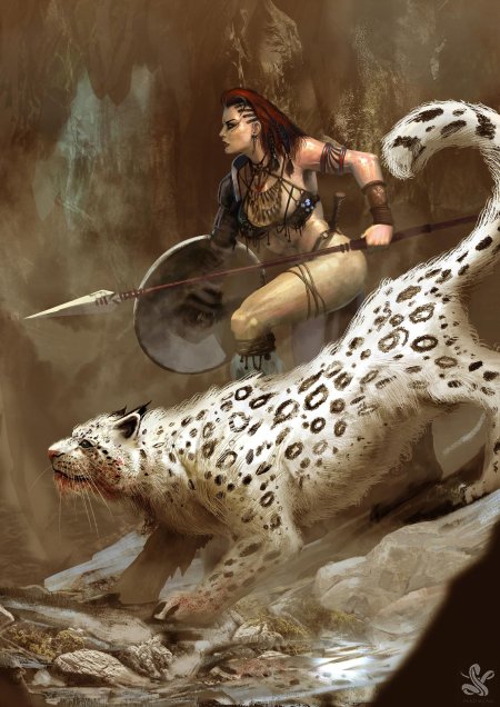 Девушка воительница