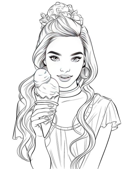 Раскраска девушек
