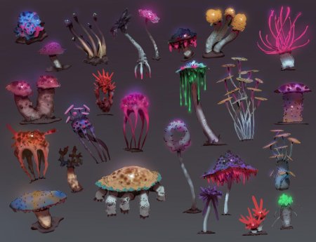 Инопланетные растения концепт