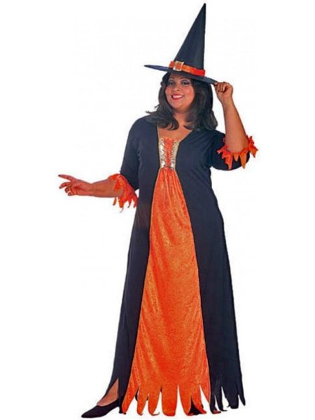Костюм ведьмы для полной женщины