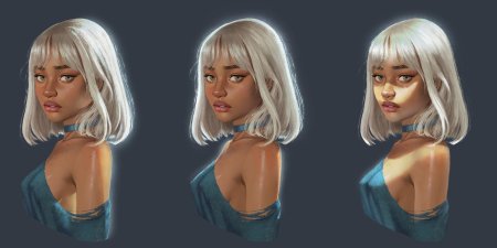 Светотень на лице