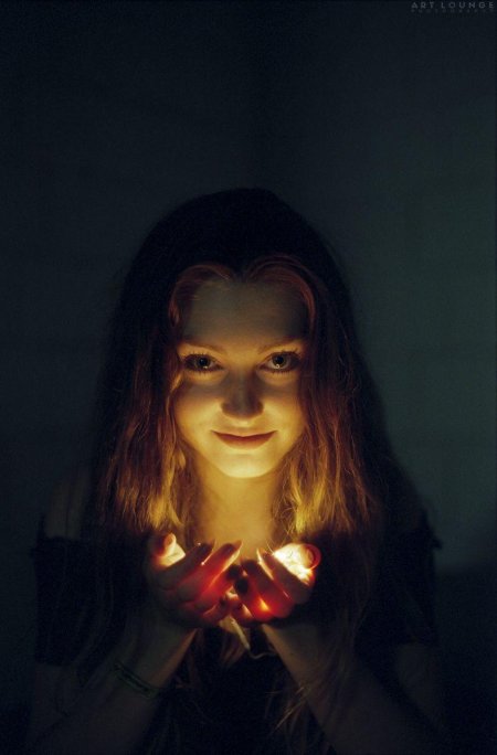 Освещение лица снизу