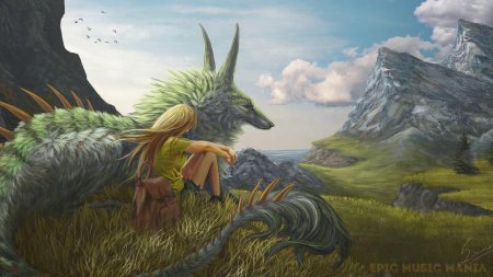 Пейзаж с драконом