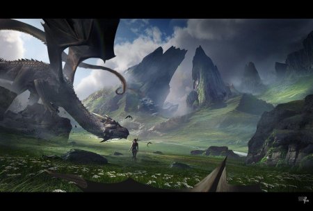 Пейзаж с драконом