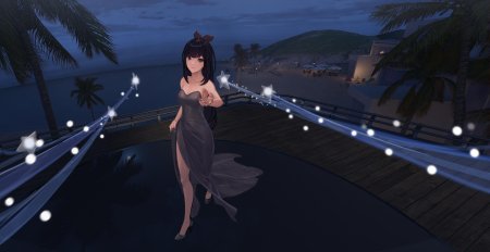 Аниме вечернее платье