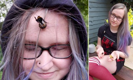 Девушка шмель