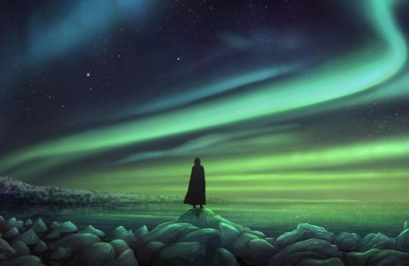 Северное сияние арт