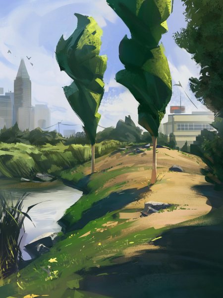 Пейзаж иллюстрация