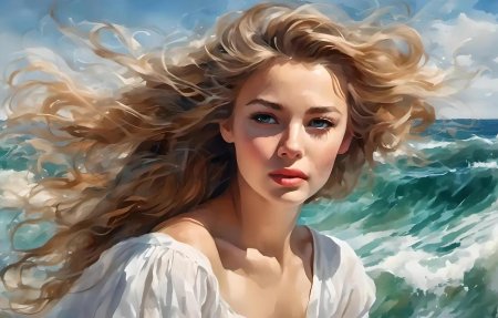 Портреты девушек от нейросетей