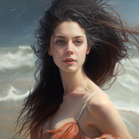 Женский портрет нейросеть